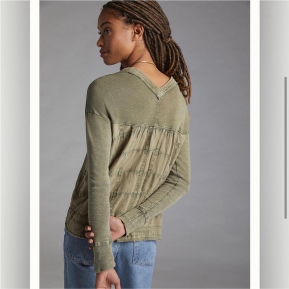 Pilcro by Anthropologie Oversized Henley – Size XXS - Picture 7 of 8